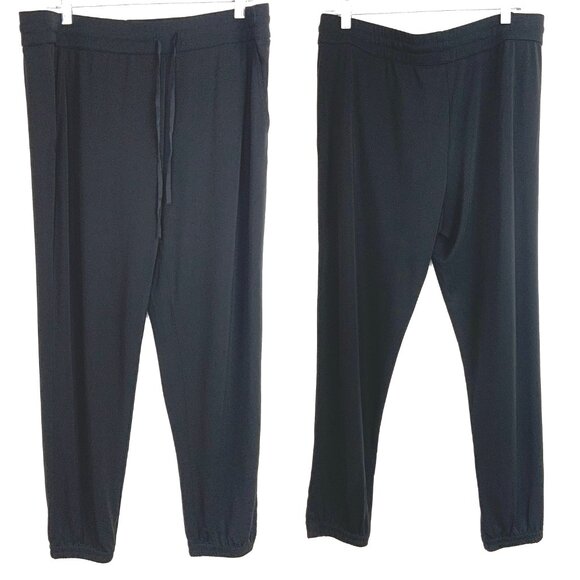 Polo Ralph Lauren Black Dressy Joggers Womens Size Large - Picture 4 of 16